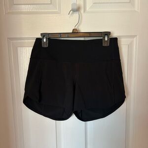Lululemon speed shorts high rise 4 inch, size 6